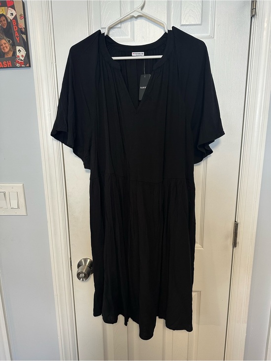 torrid Dresses & Skirts - Torrid Mini Babydoll Dress Black 2X NWT